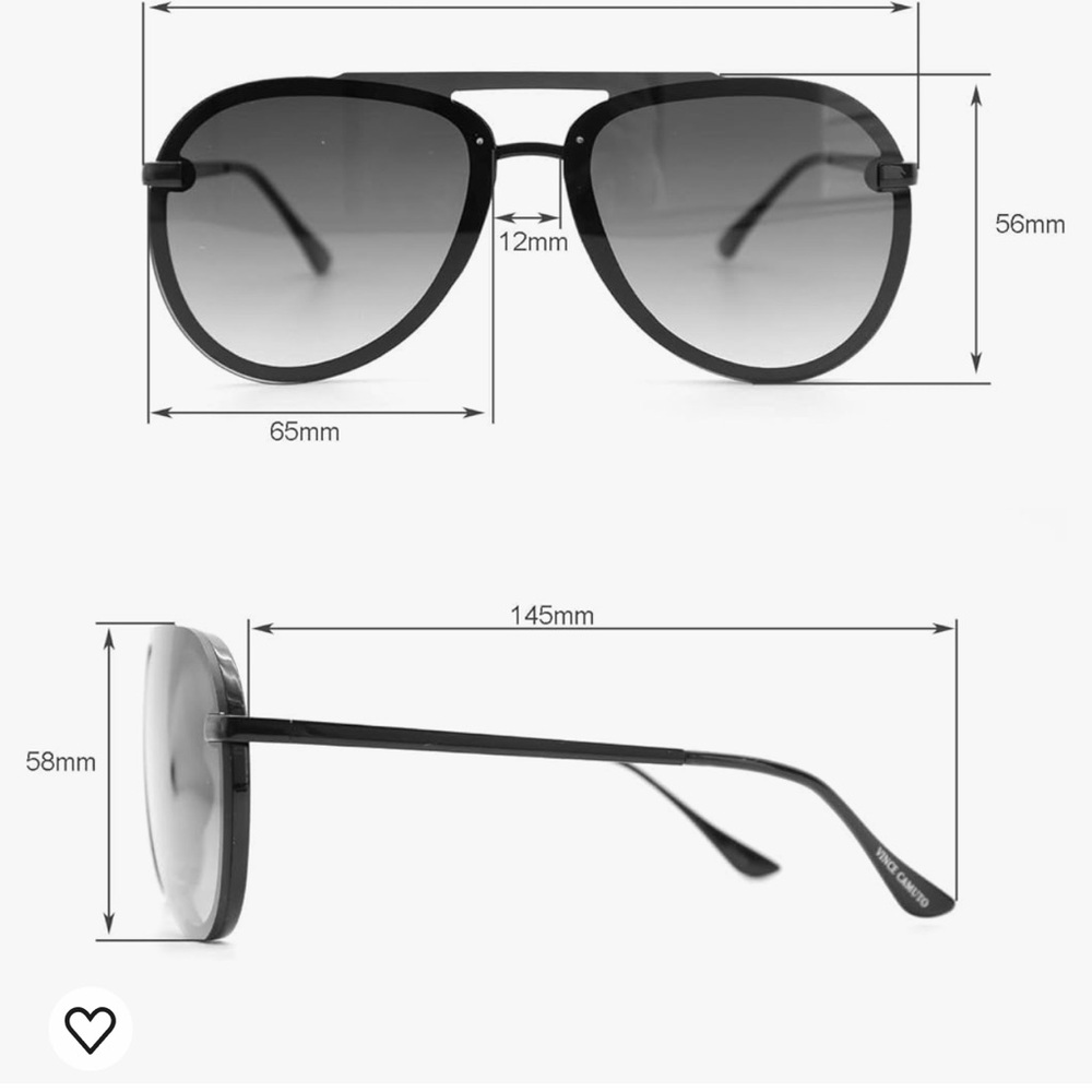 Vince Camuto Vc991 Metal 100% Uv Protective Women’s Aviator Pilot Sunglasses - Picture 8 of 8